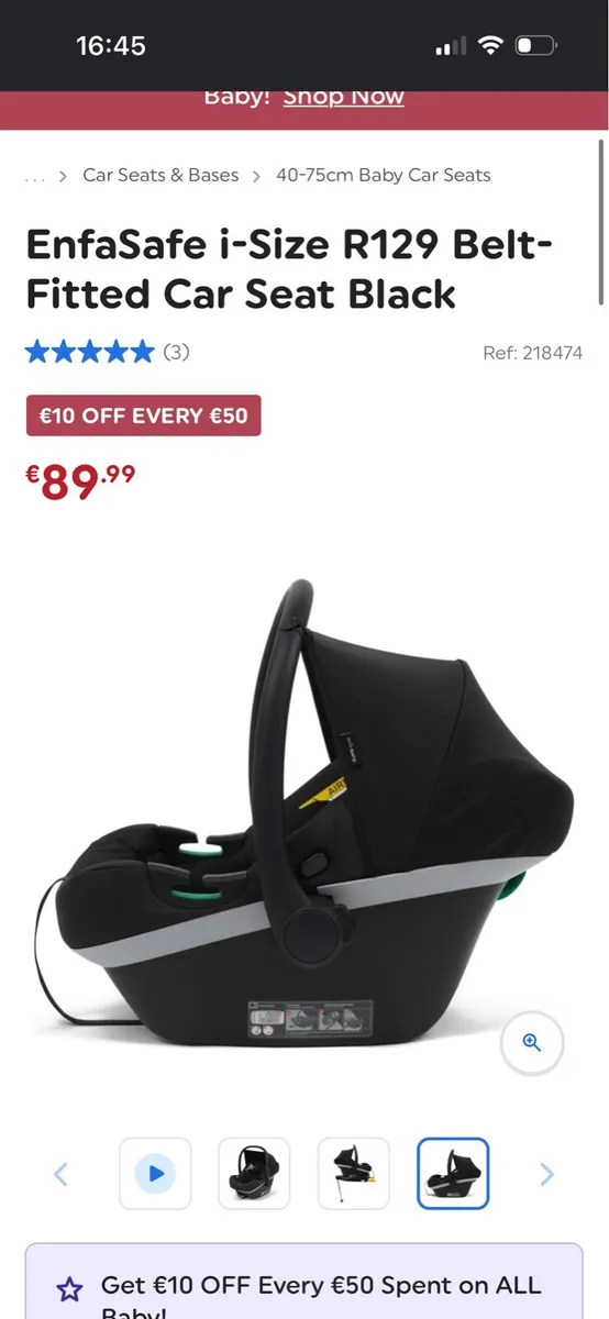 Newborn car seat - Image 1