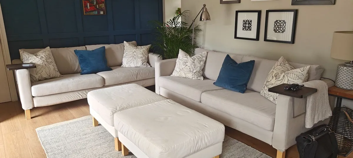 2 x 3 seater couches. Washable covers - Image 2