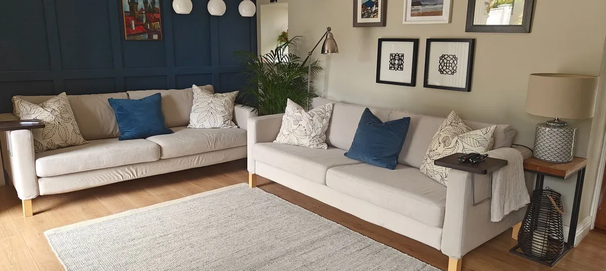 2 x 3 seater couches. Washable covers - Image 1