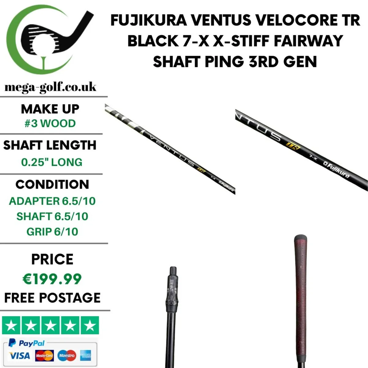 Fujikura Ventus Velocore TR Black 7-X X-Stiff - Image 1