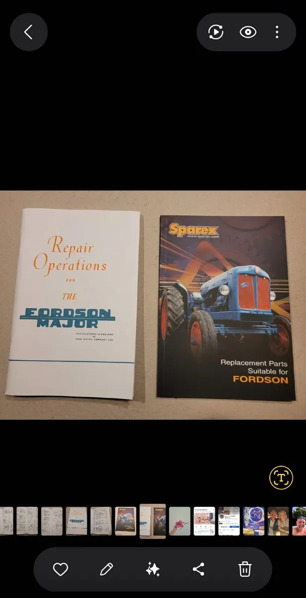 FORD FORDSON MAJOR Service Manual - Image 1