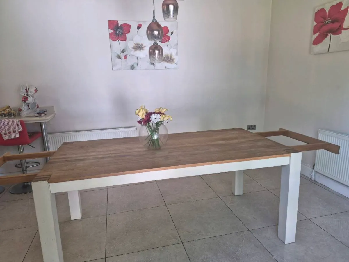 Oak Kitchen Table and Oak Unit - Image 2