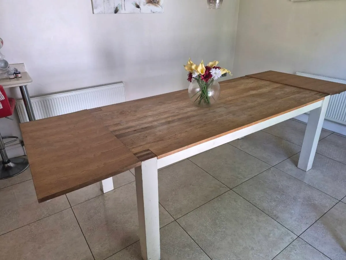 Oak Kitchen Table and Oak Unit - Image 3