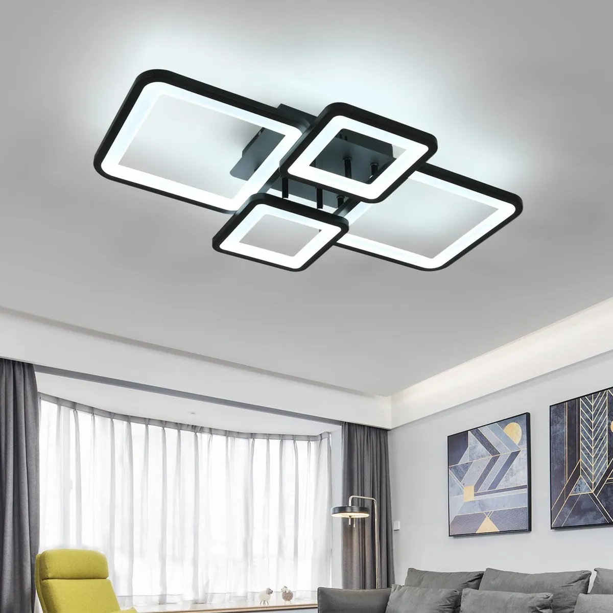 Comely Modern LED Ceiling Light Dimmable 54W Flush - Image 3