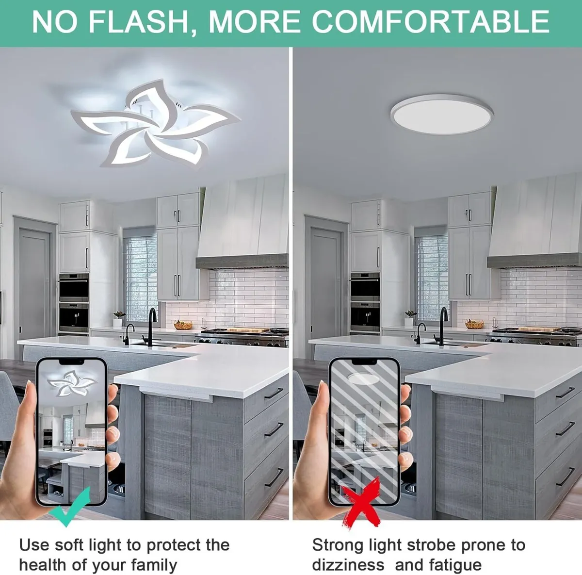 Dorlink LED Ceiling Light 60W 5400lm Modern Design - Image 4