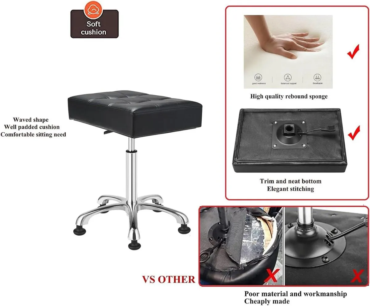 Heavy Duty Stools with Bell Glides: Backless - Image 4