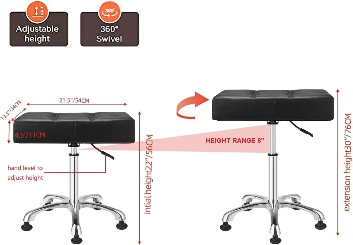 Heavy Duty Stools with Bell Glides: Backless - Image 3