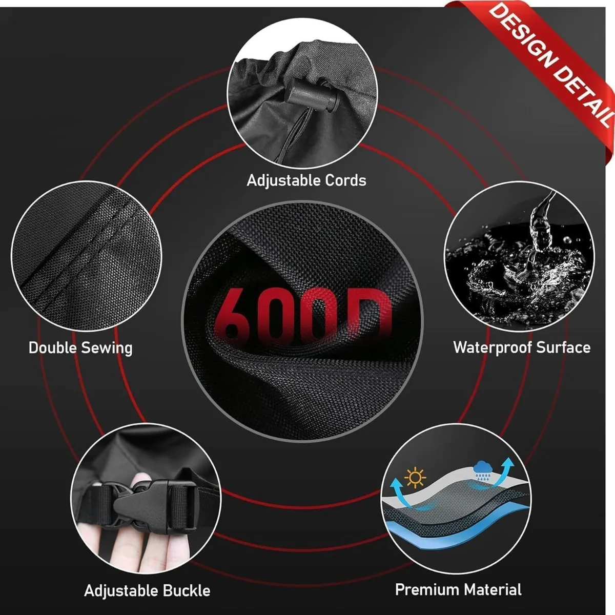 Large Garden Furniture Covers Waterproof 600d - Image 4