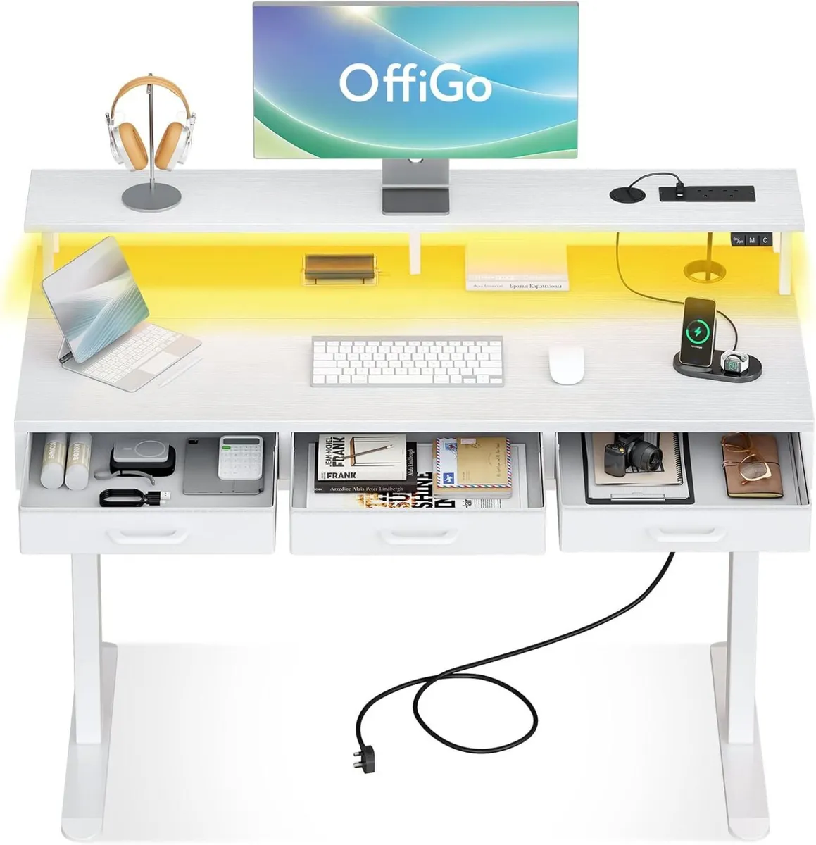Offigo Electric Standing Desk with Drawers 120CM - Image 1