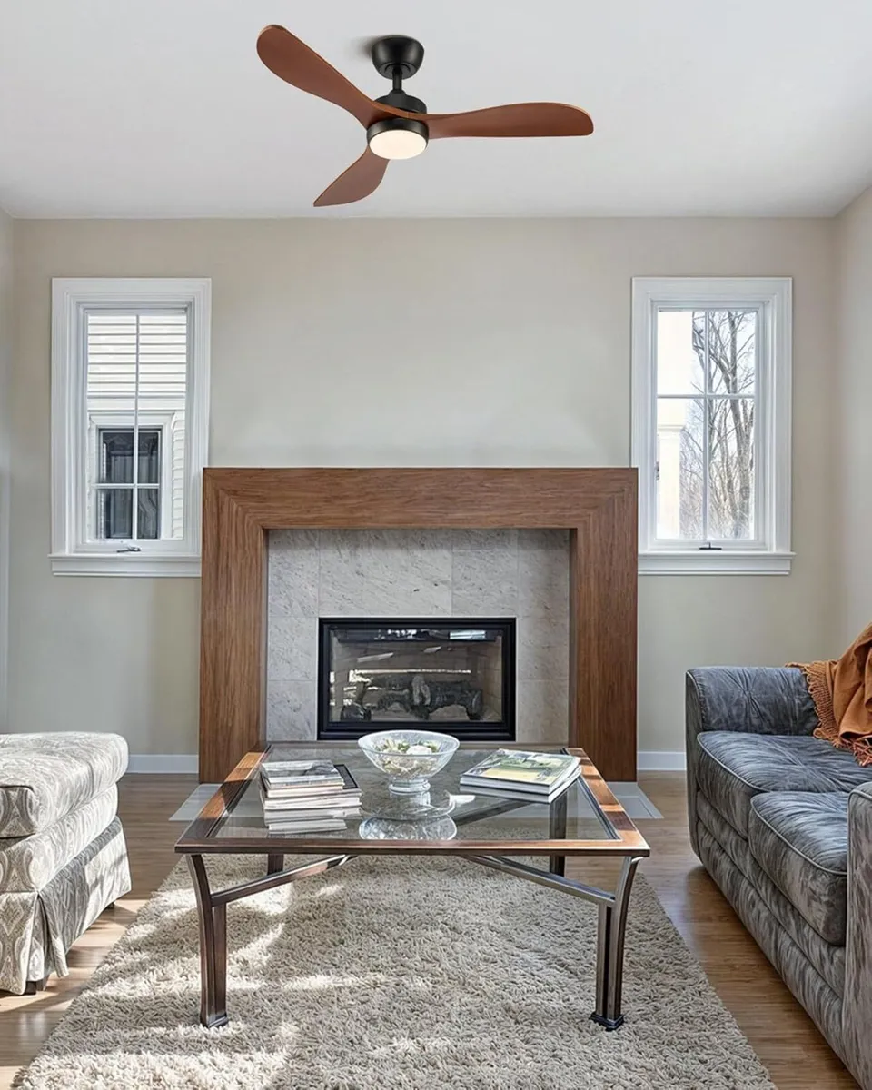 Ceiling Fan with Light Remote Control 36" 42 - Image 2