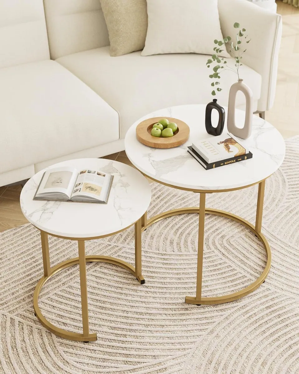Round Coffee Tables (Set of 2) - Image 3
