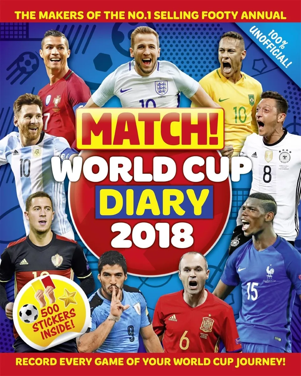 Match! World Cup Diary 2018 - Collectable / Memora
