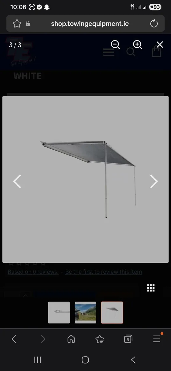 thule omnistor 1200 3.5 m awning - Image 1