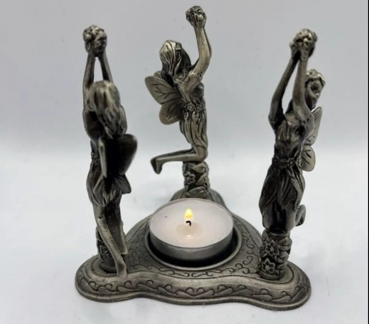 Vintage Fairies candle holder