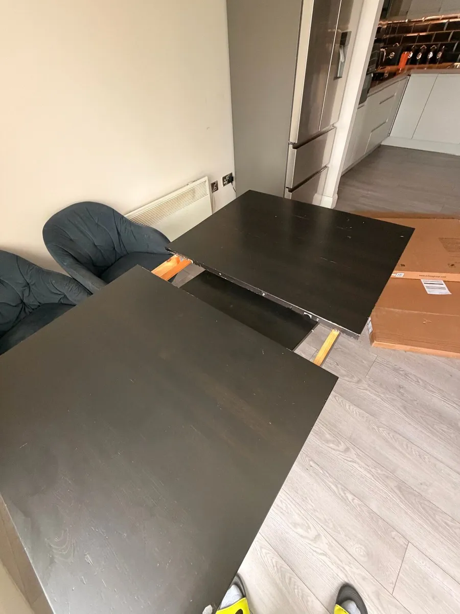 Hardwood Dining table - need gone - Image 2