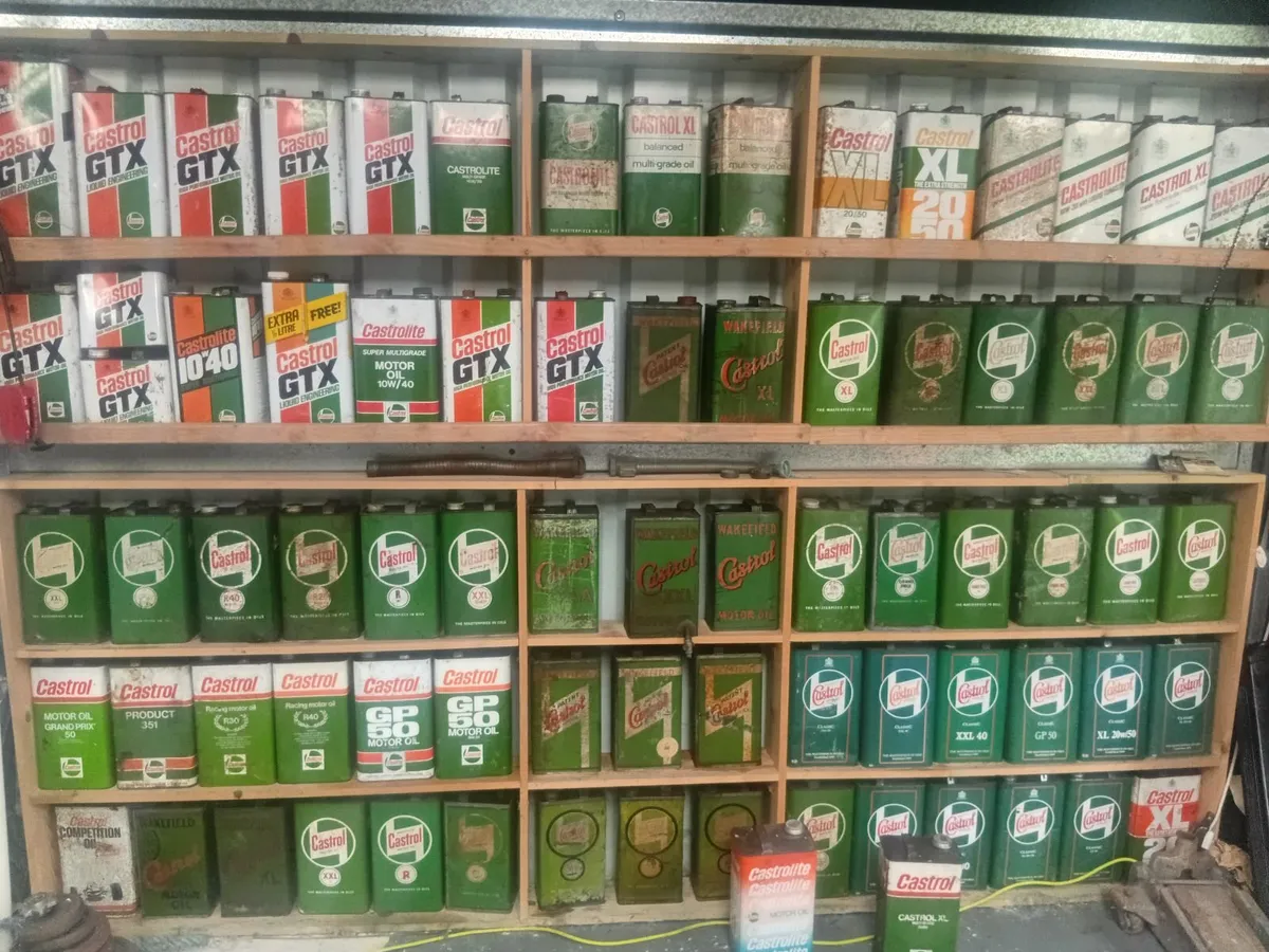 CASTROL OIL 1 GALLON CAN COLLECTION - Image 1