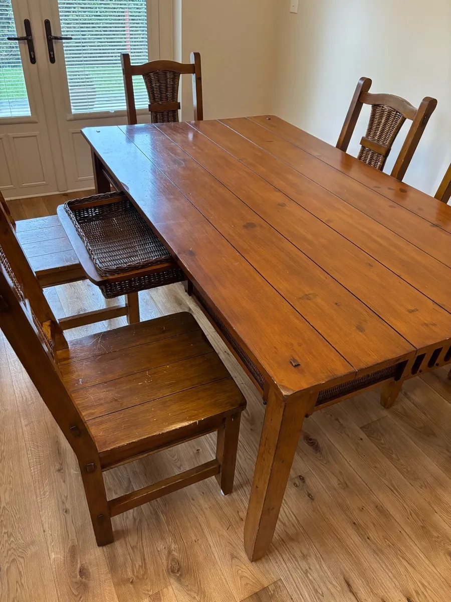 6ft table and 8 chairs - Image 2
