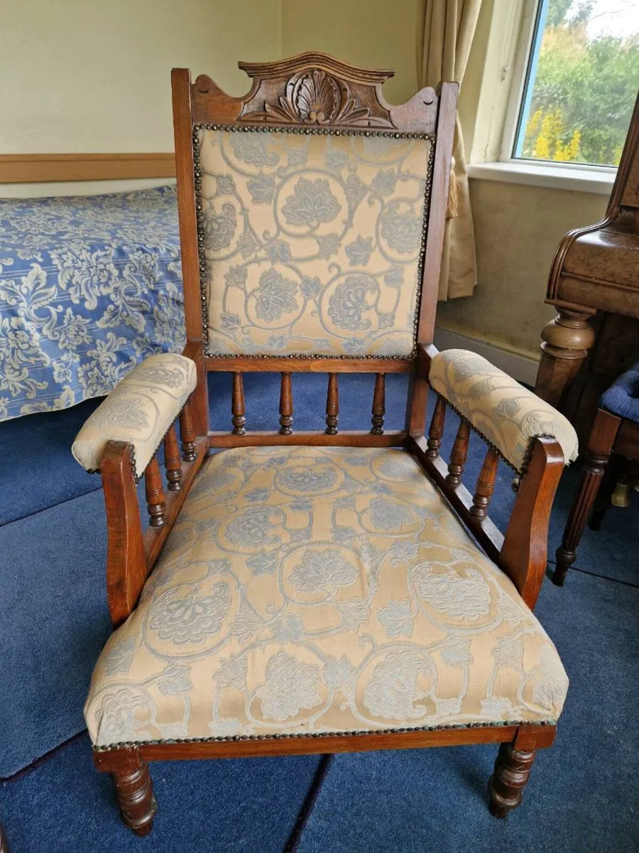 Antique Chaise & Armchairs - Image 2