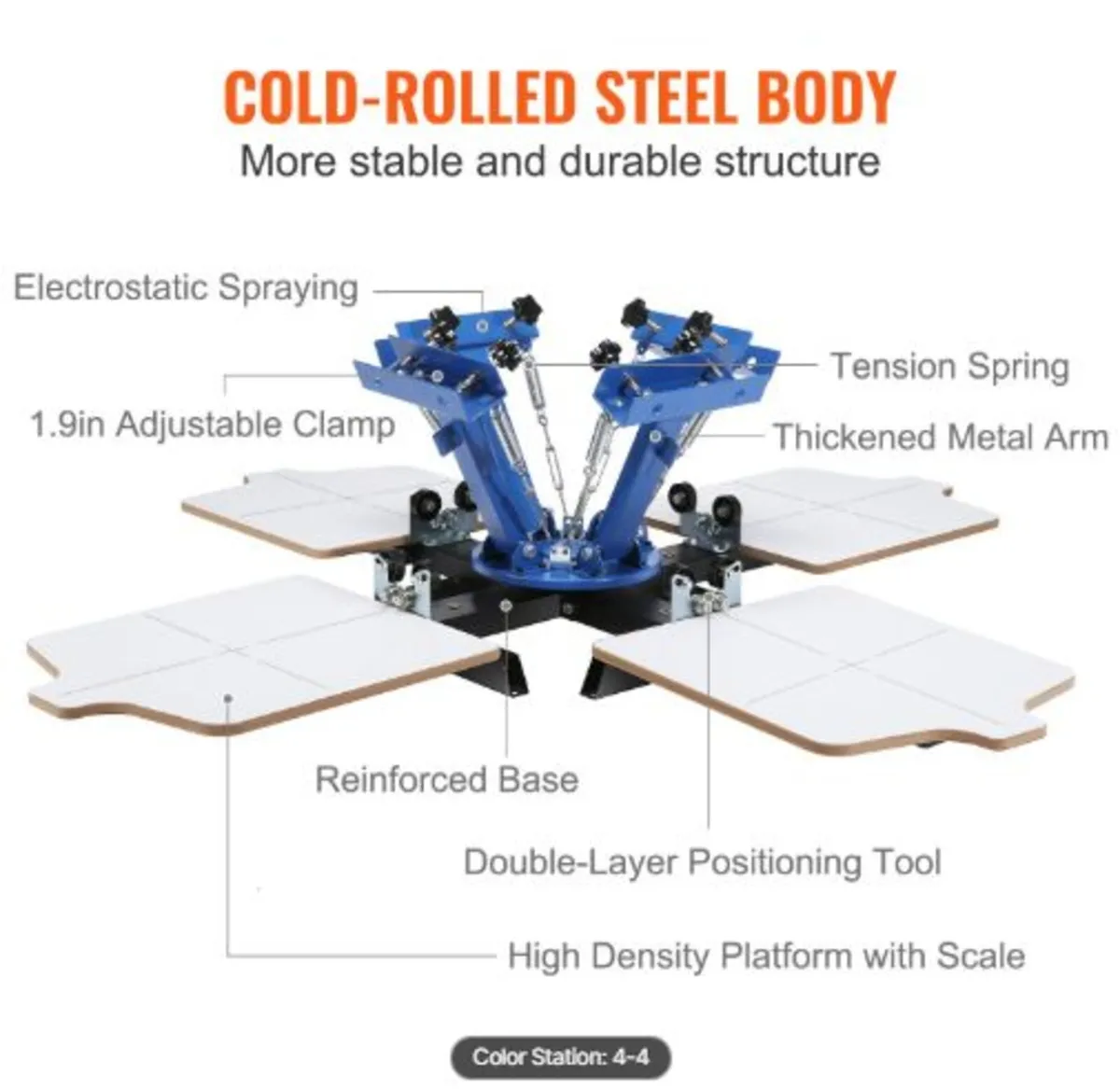 Screen Printing Machine, 4 Color 4 Station 360° - Image 2