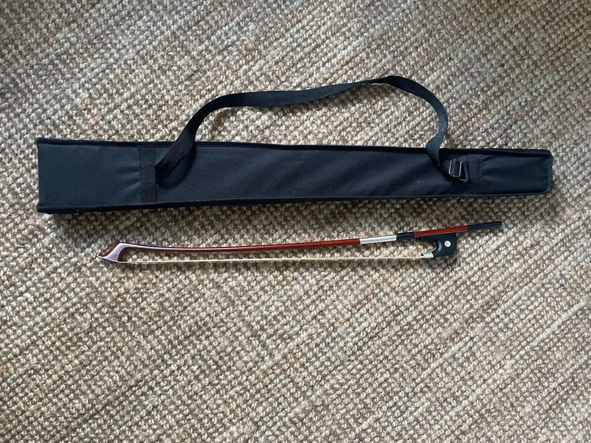 1/8 Double Bass for Kids age 9-12 with bow - Image 3