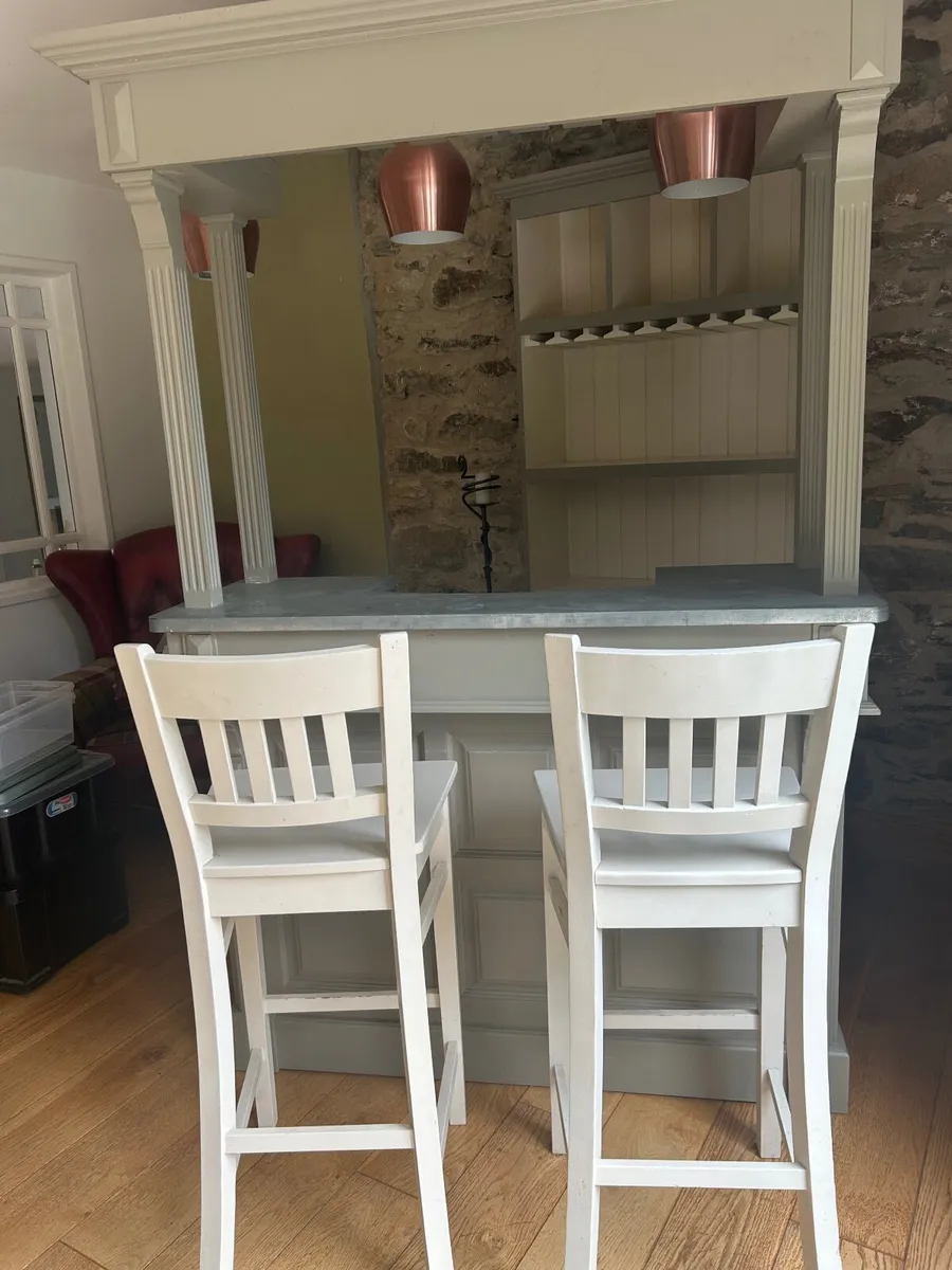 Home bar and stools - Image 2