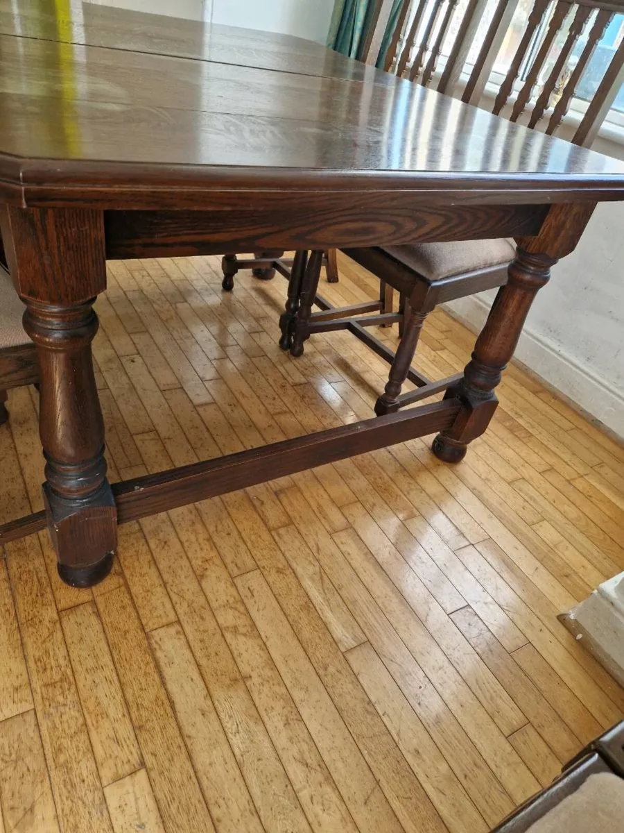 Extending Dining Table & Six Chairs - Image 3