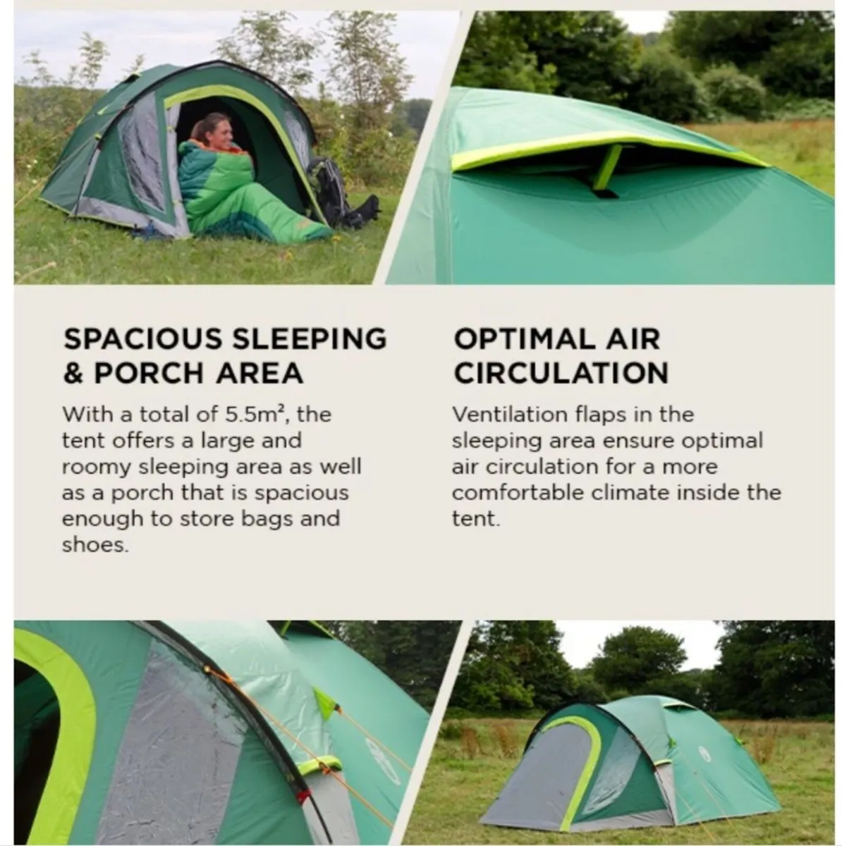 Colemans 4 man blackout tent - Image 3