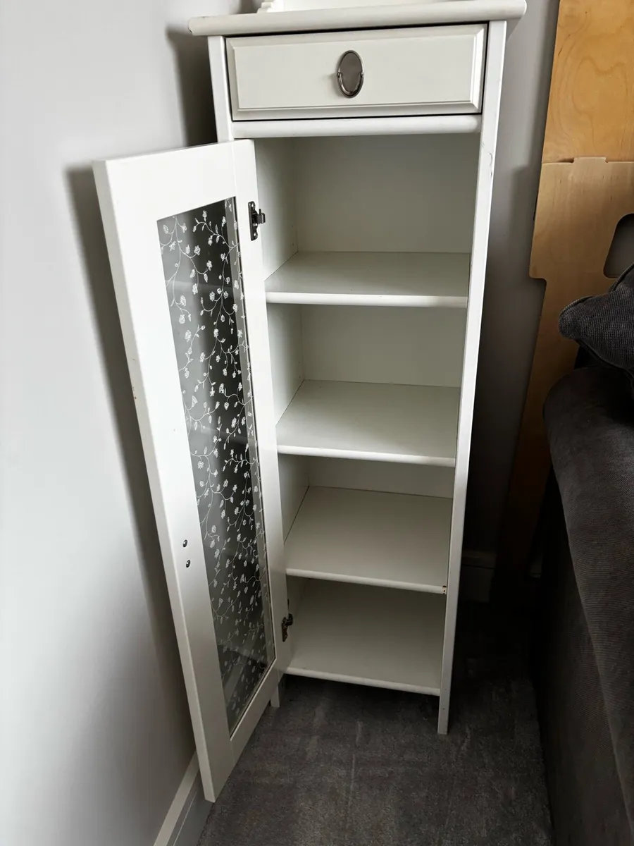 Tall boy for bedroom or bathroom in white - Image 2