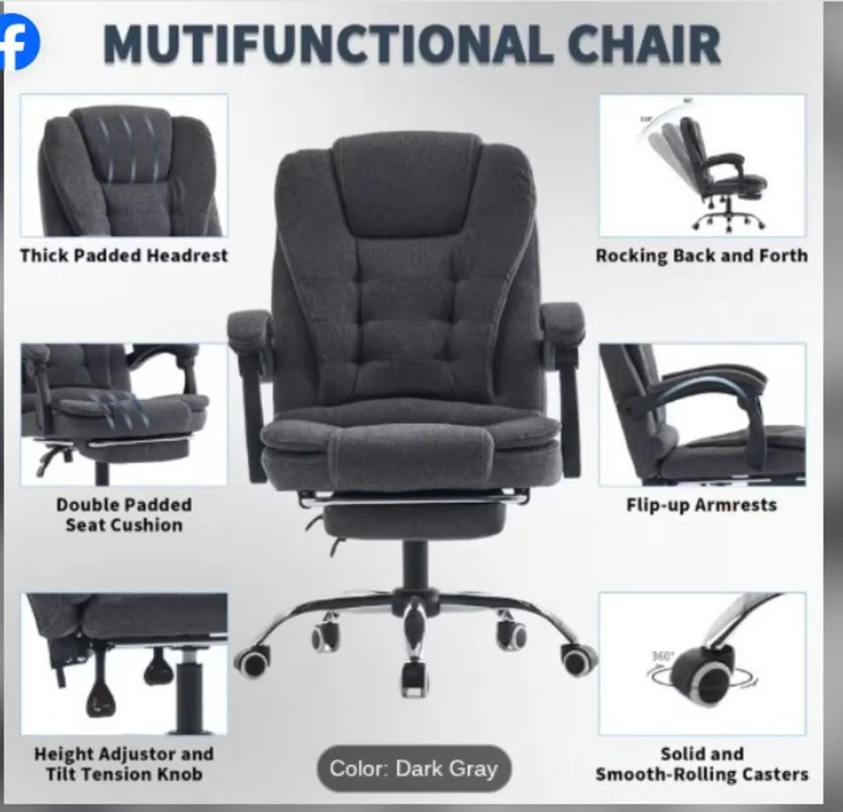 Multifunctional office chair - Image 3