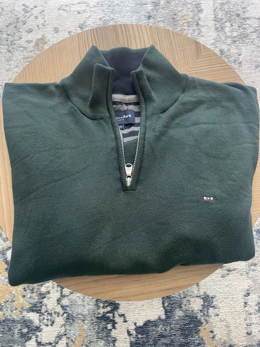 Eden Park Paris Green Mens Halfzip XXL