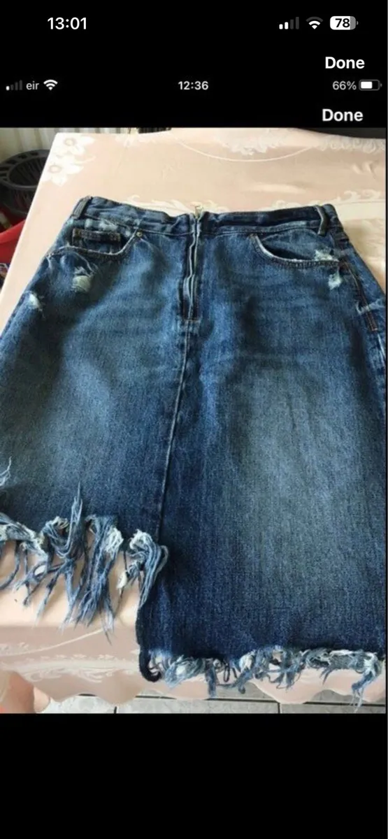 Ladies denim skirt size M €5 - Image 1