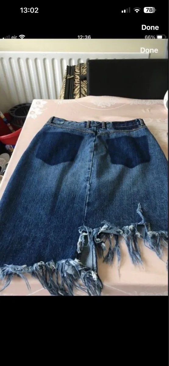 Ladies denim skirt size M €5 - Image 2