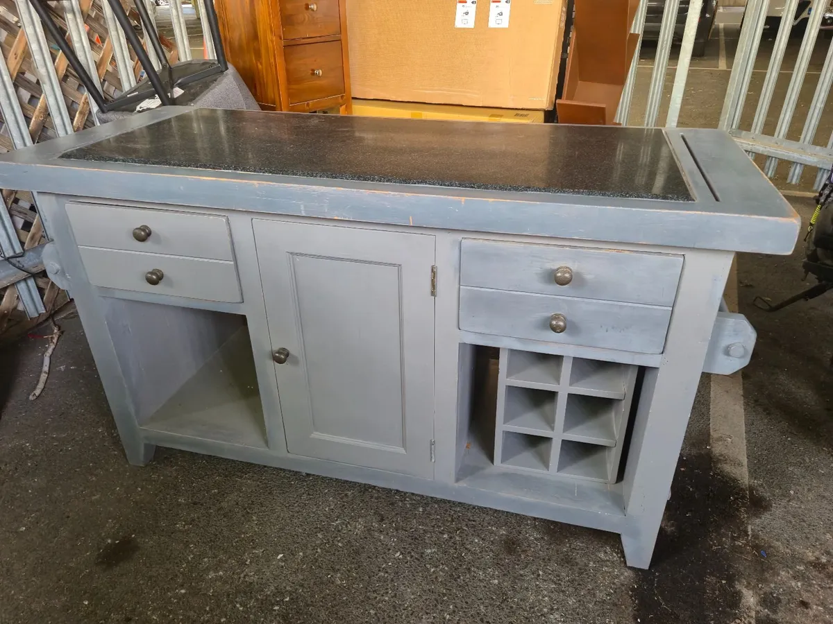 An old antique centre table with marble taps - Image 3