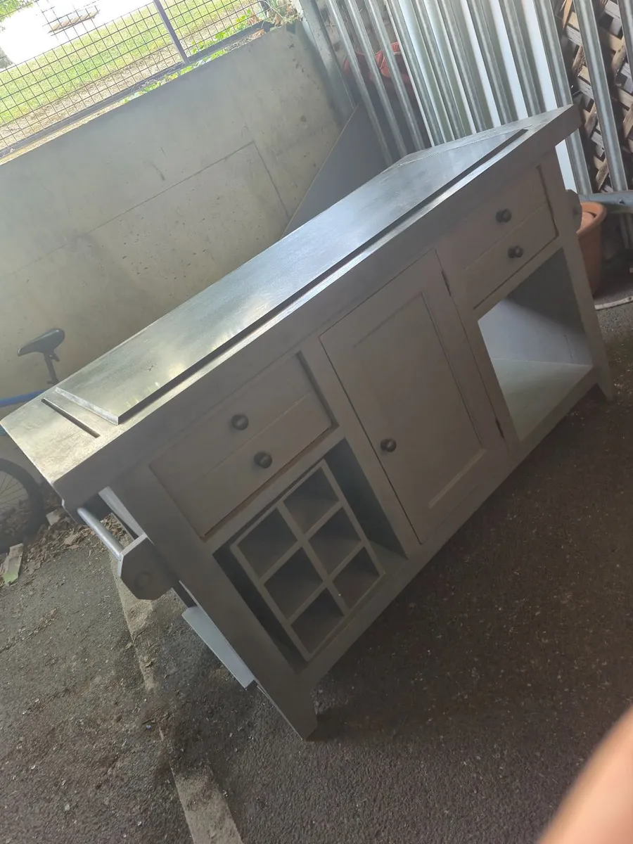 An old antique centre table with marble taps - Image 4