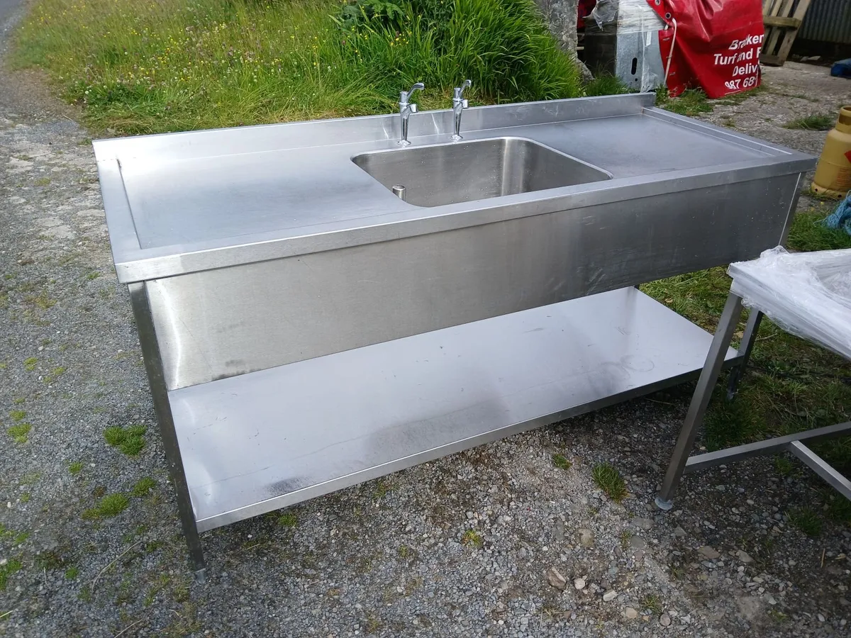 Staneless steel cabbinet sink unit complete - Image 1