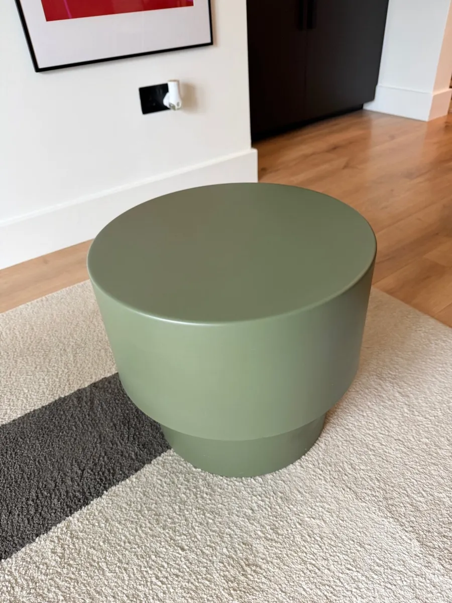 H&M Home Metal Coffee Table – Khaki Green – Excell - Image 1