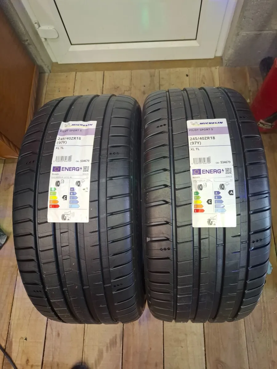Michelin Pilot Sport 5 Tyres (2) 245/40 R18 - NEW - Image 1