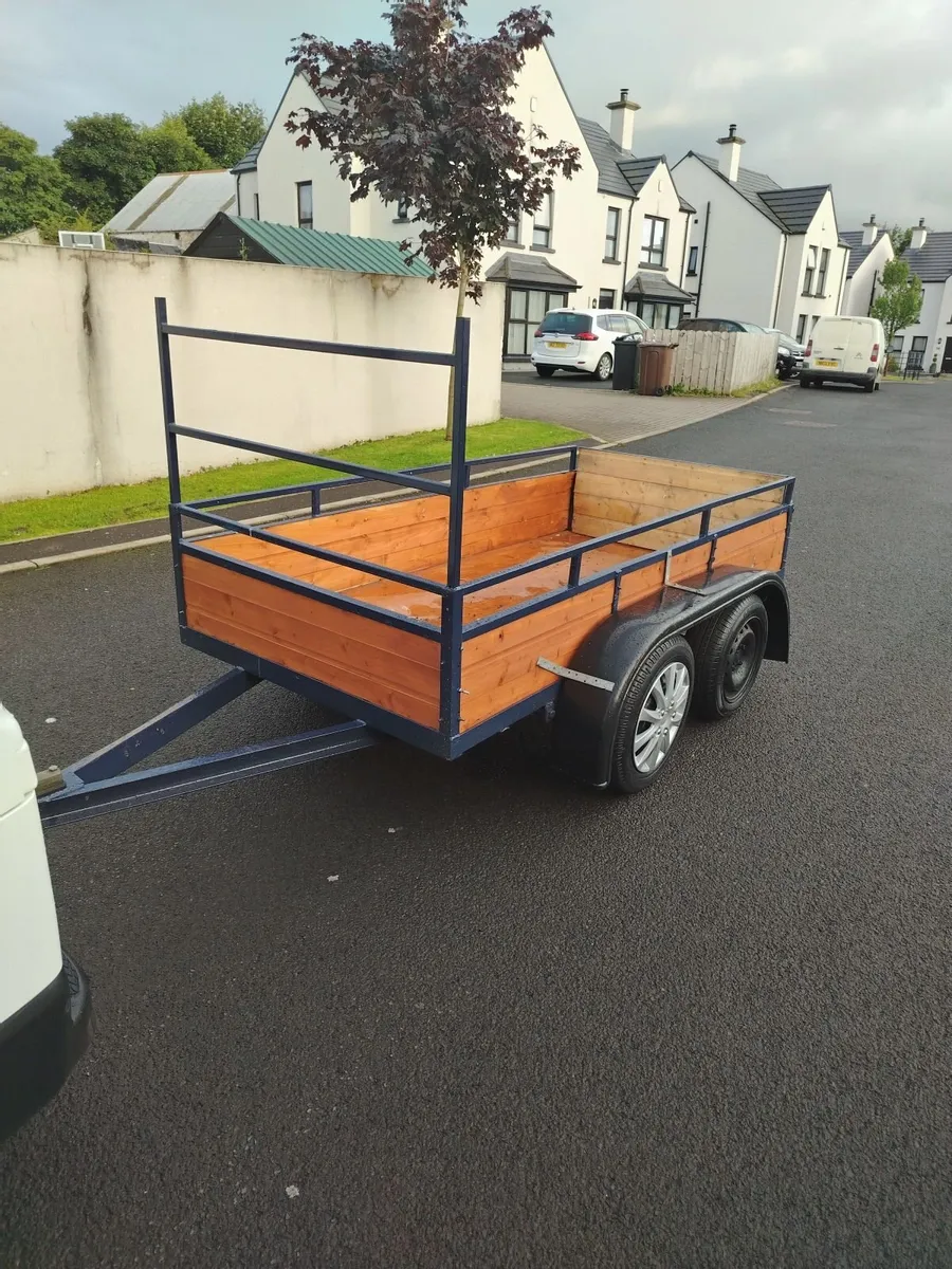 8x4 car trailer on leaf springs - Image 1