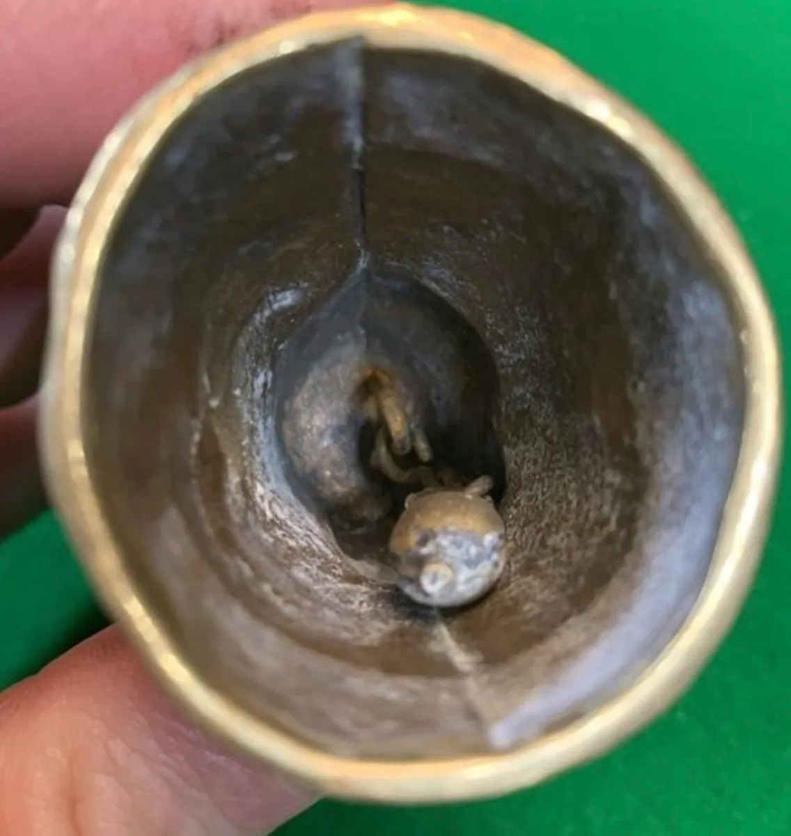 Antique brass bell - Image 2