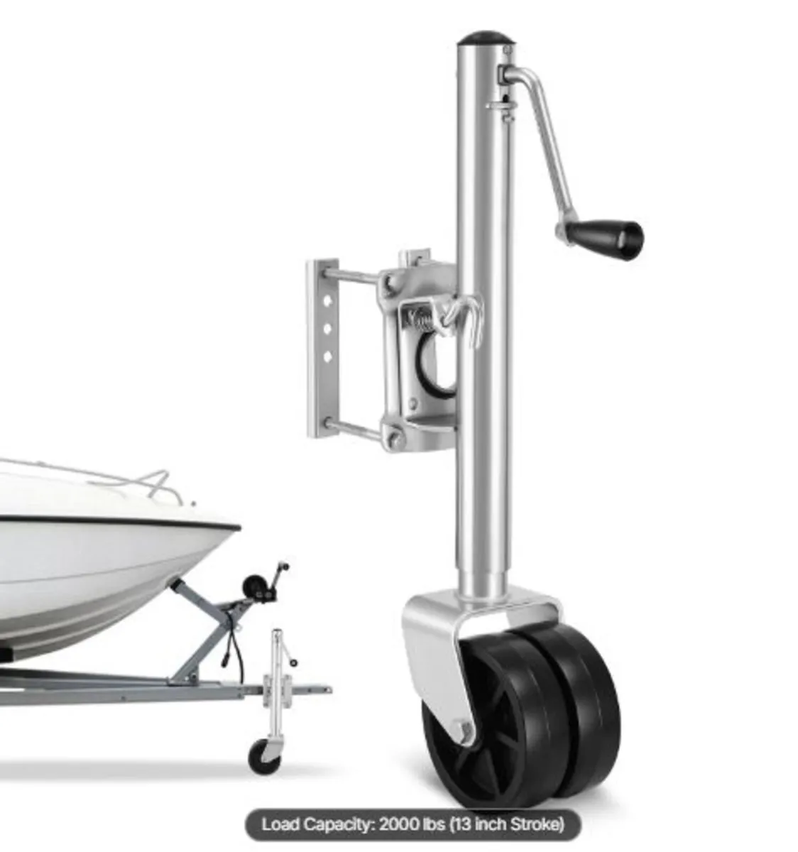 Trailer Jack with Wheel, 907 kg Load Capacity, - Image 1