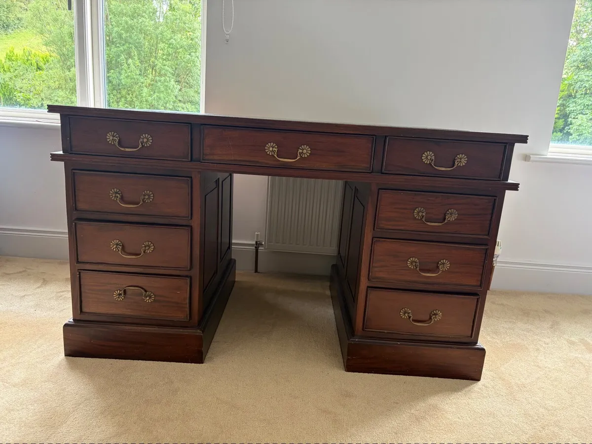 Desk- mahogany reproduction - Image 1