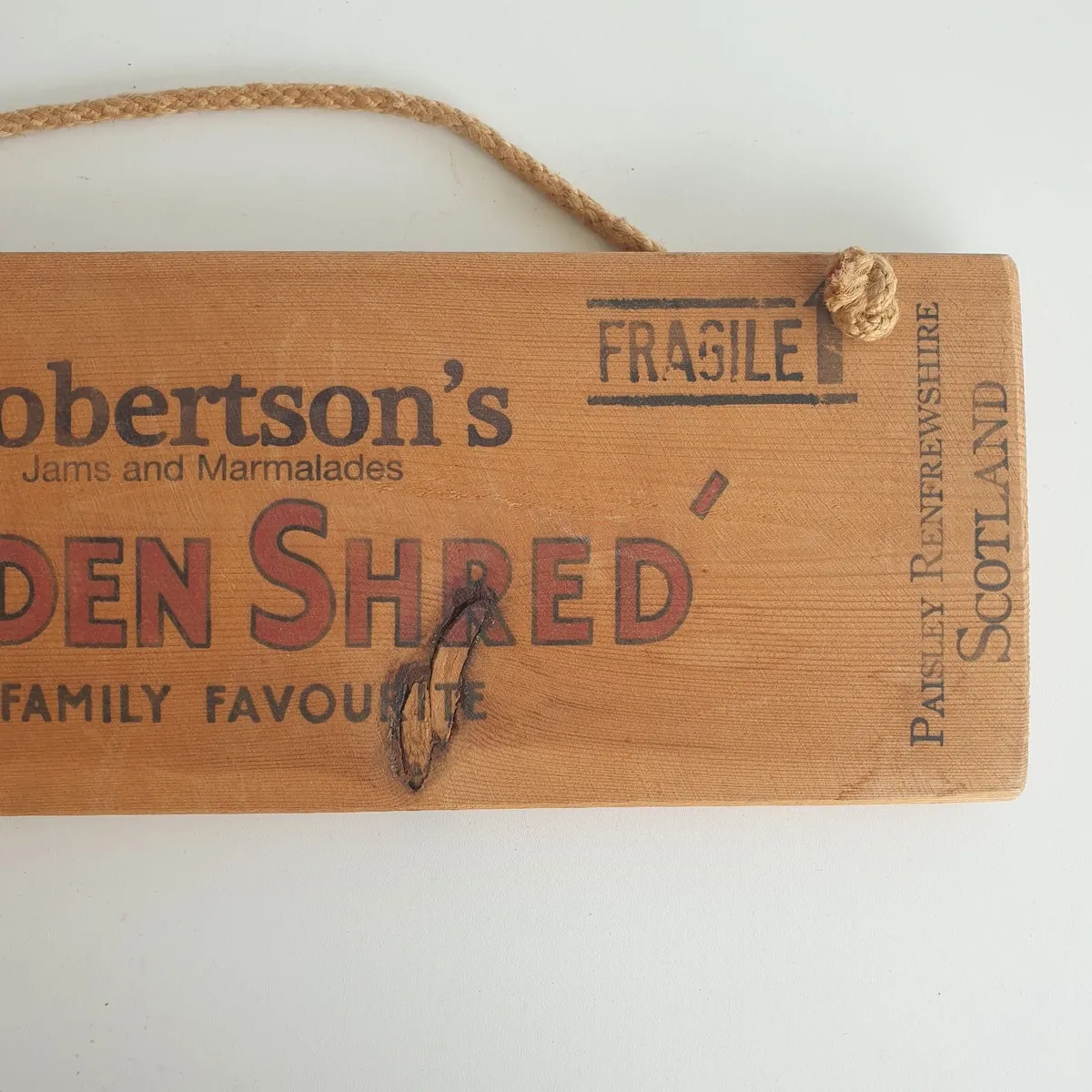 Robertson's Golden shred wooden sign - Image 3
