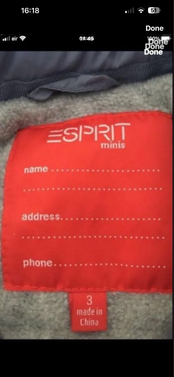 Boys espirit jacket age 3 €10 - Image 3