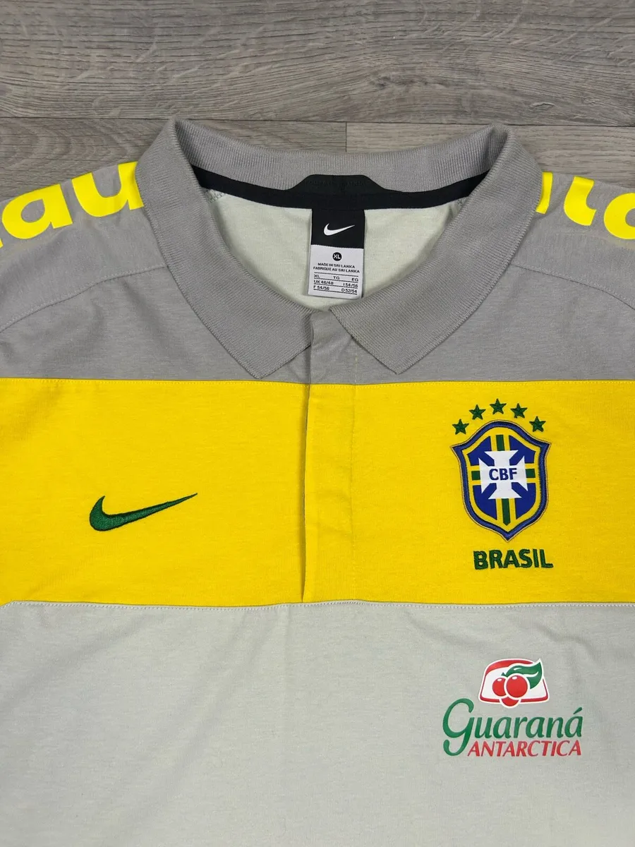 Brazil Player Issue Press Conference Polo Shirt XL - Image 3