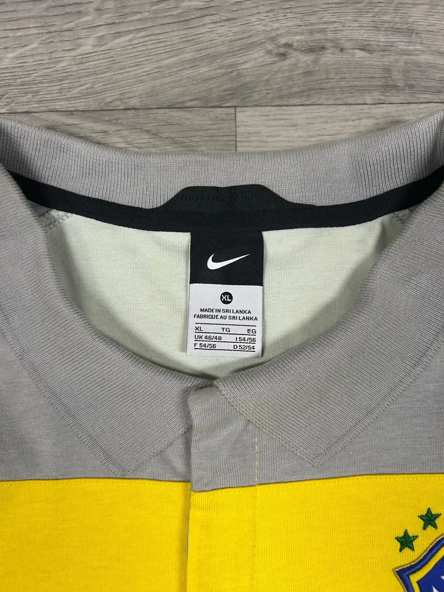Brazil Player Issue Press Conference Polo Shirt XL - Image 4