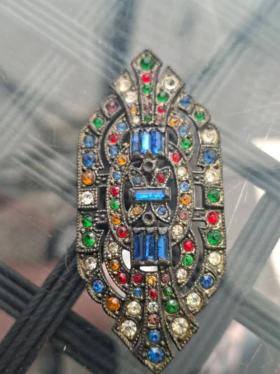 Beautiful Antique 1920's Art Deco Brooch Pin - Image 1