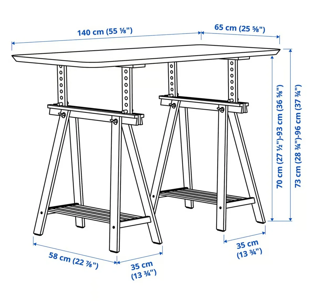 IKEA Trestles  table legs - Image 4