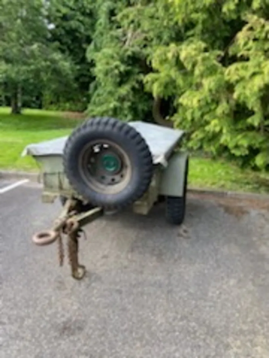 Vintage Military Willys Jeep Trailer 1/4ton 1960s - Image 2