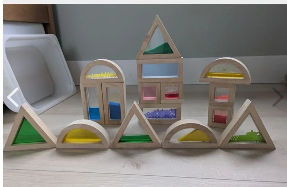 Educational Wooden Sensory Blocks Set - Image 2