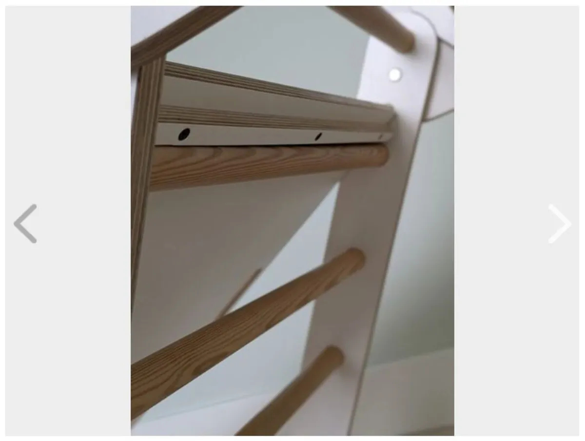 Folding Pikler Triangle with Reversible Slide/Ramp - Image 3